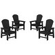 preview thumbnail 157 of 179, Laguna Kids Outdoor Poly Adirondack Chair (Set of 4) Black