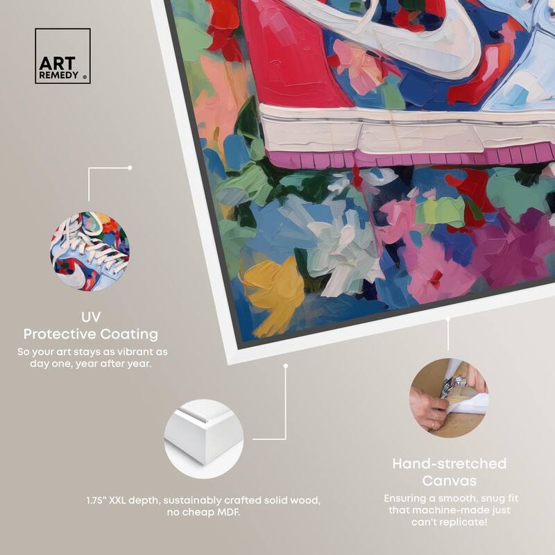 Whimsical Sneaker Canvas by Art Remedy