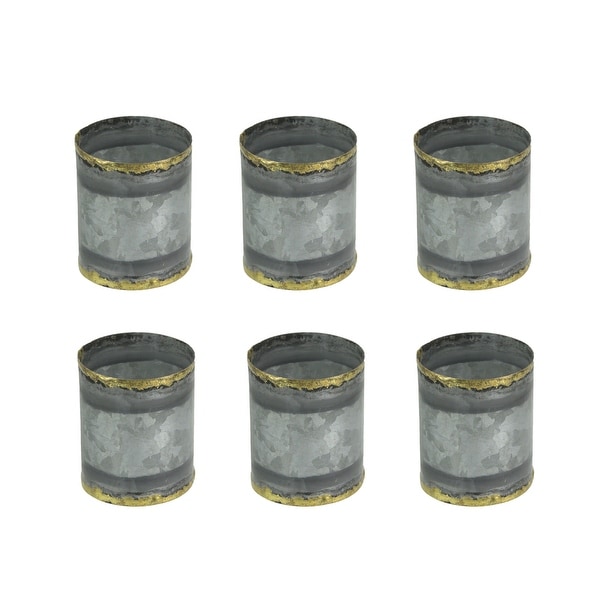 Galvanized metal napkin rings cheap