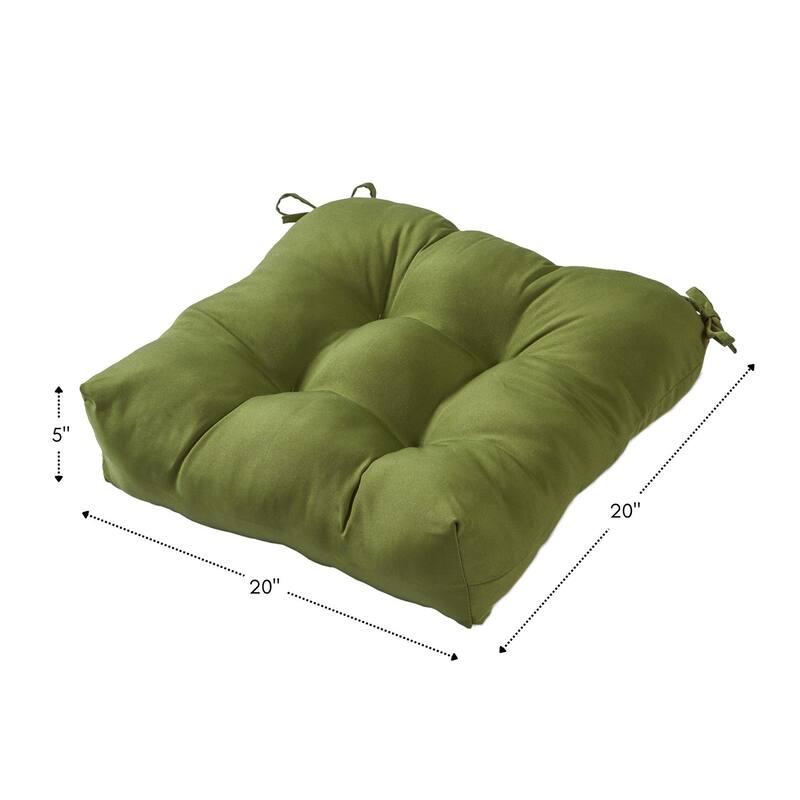 Hunter Green 20-inch Outdoor Chair Cushion by Greendale Home Fashions - 20w x 20l