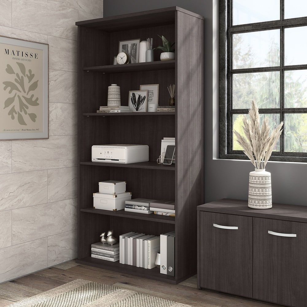 Hybrid Tall 5 Shelf Bookcase by Bush Business Furniture