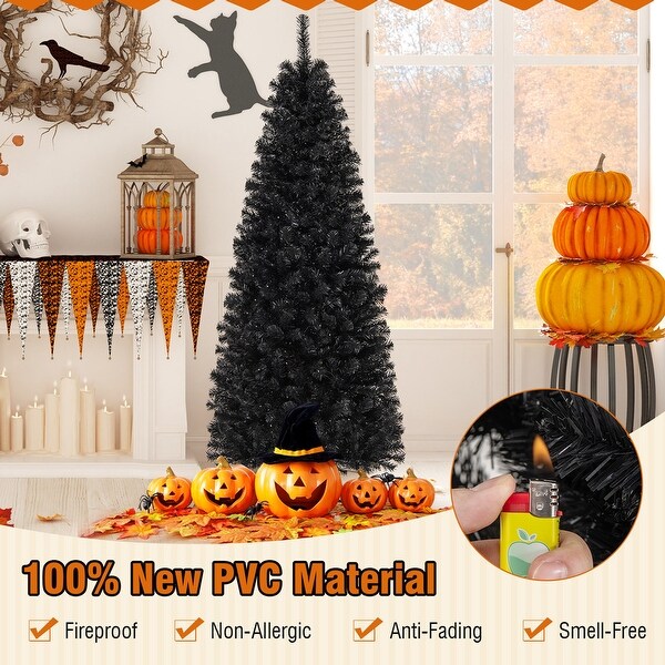 Costway 6 FT Artificial Halloween Tree with 618 Branch Tips 280