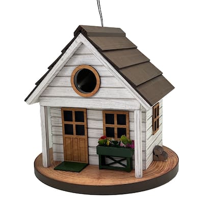Home Bazaar 8" x 8.75" x 8.75" Ridgewood Cottage Birdhouse - 8.75"x8"x8.75"