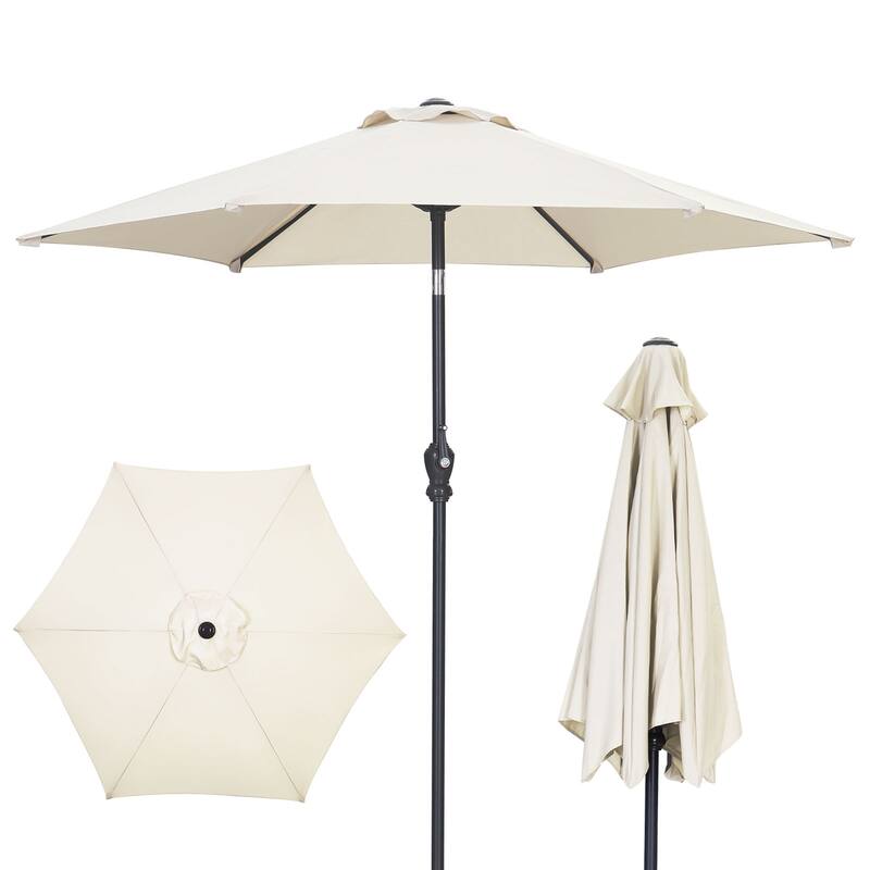 Autlaycil 7.5FT Patio Umbrella with Tilt and Crank