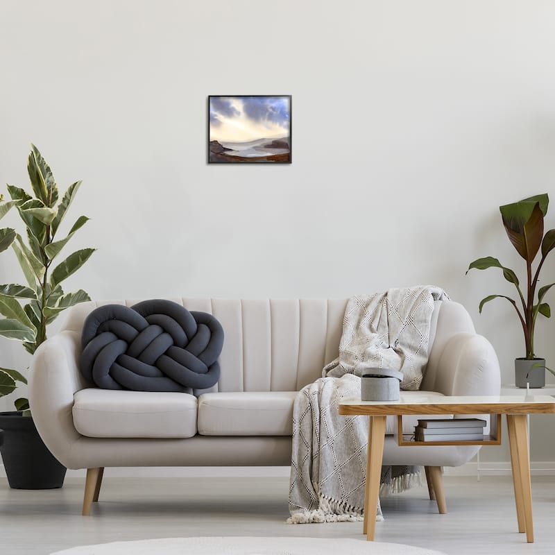 Stupell Dreamy Bay Inlet Horizon Framed Giclee Art Design By Ashley Davis