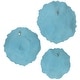 preview thumbnail 6 of 4, Ocean Gems Wall Decorations - 13.75" - Blue - Set of 3