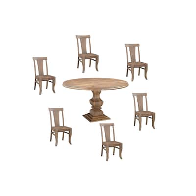 Willow 7-piece Solid Wood Dining Set