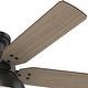 preview thumbnail 11 of 20, Hunter 52" Mill Valley Outdoor Low Profile Ceiling Fan with LED Light Kit and Pull Chain, Damp Rated