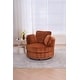 preview thumbnail 3 of 55, Oversized 360 Degreed Swivel Accent Chair Modern Soft Plush Corduroy Round Barrel Chair for Living Room Bedroom with Pillows