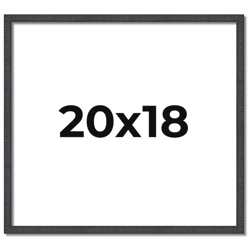 20x18 Frame Brown Solid Wood Picture Frame - Complete Modern Photo