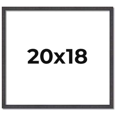 20x18 Frame Brown Solid Wood Picture Frame - Complete Modern Photo