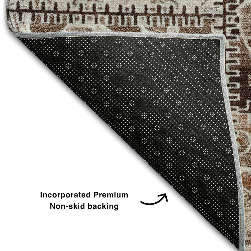 Premium Washable Super Soft Moroccan Boho Patchwork Mayfield Rug