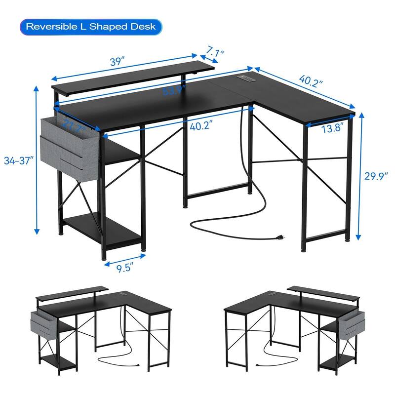 L Shaped Gaming Computer Desk
