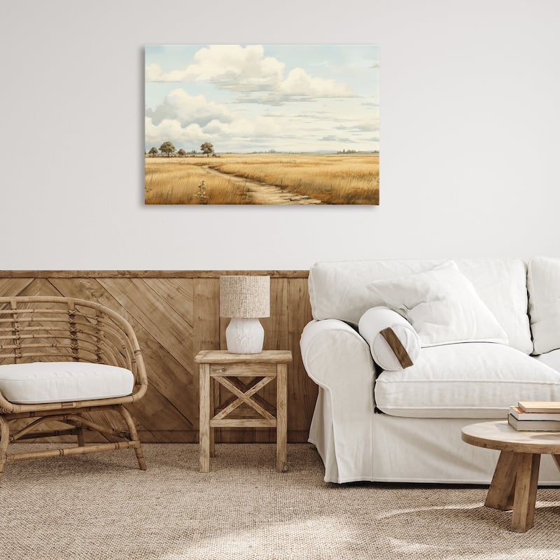 Stupell Path Through Vast Grassland Canvas Wall Art Design By LSR Creative Studio