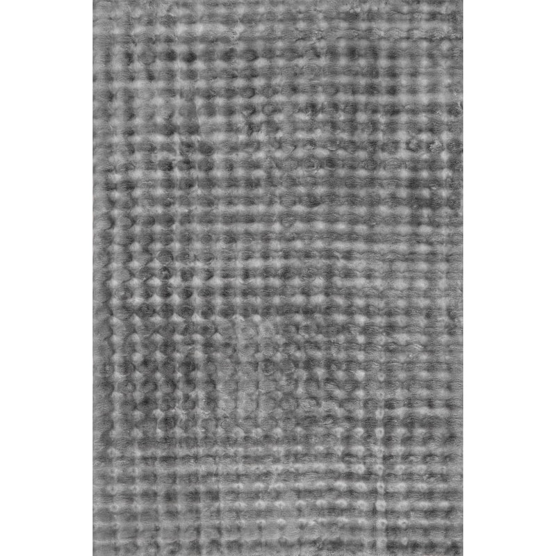 Nuloom Jeni Solid Plush Machine Washable Area Rug