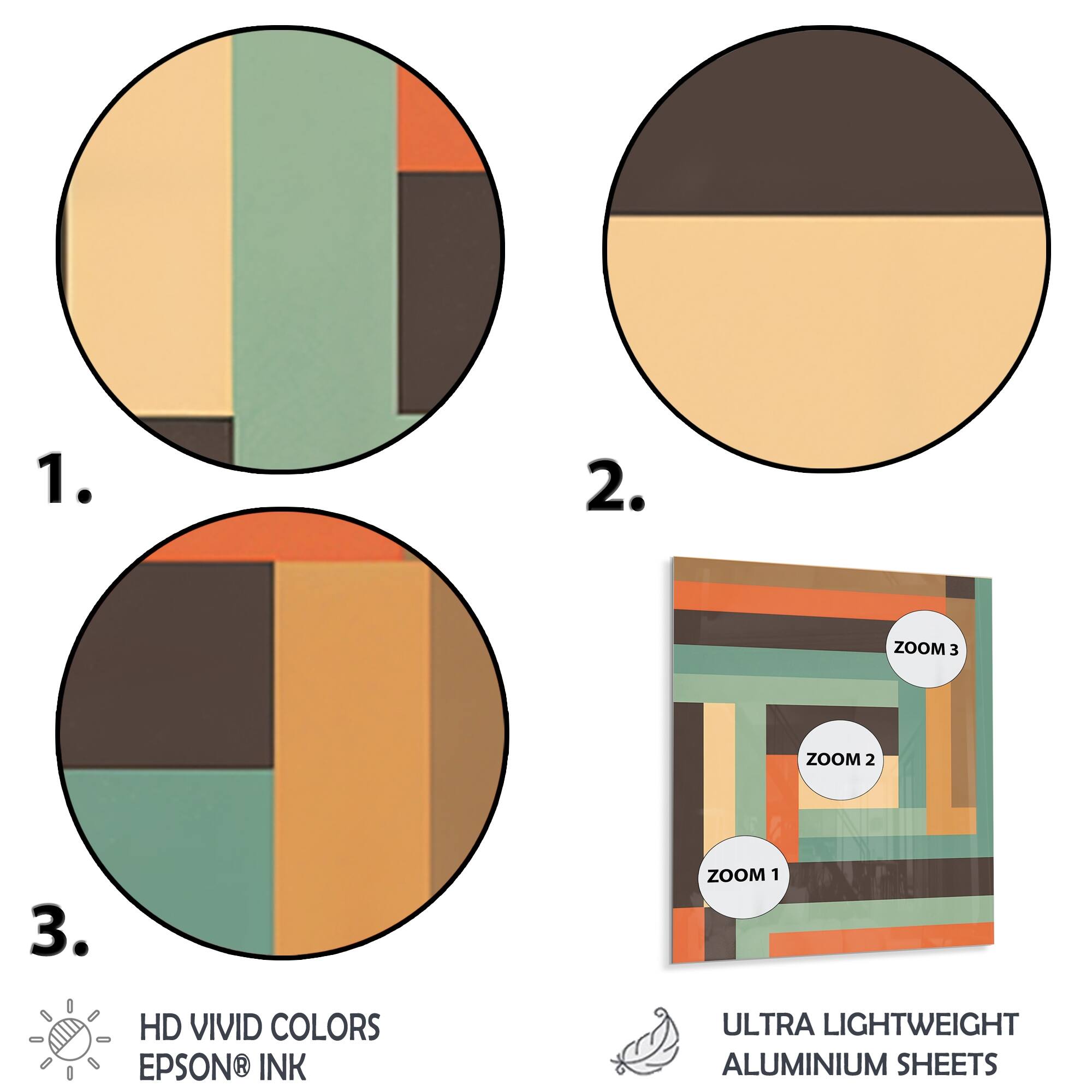 Designart 'Vintage Midcentury Graphics V' Modern Midcentury Metal Wall