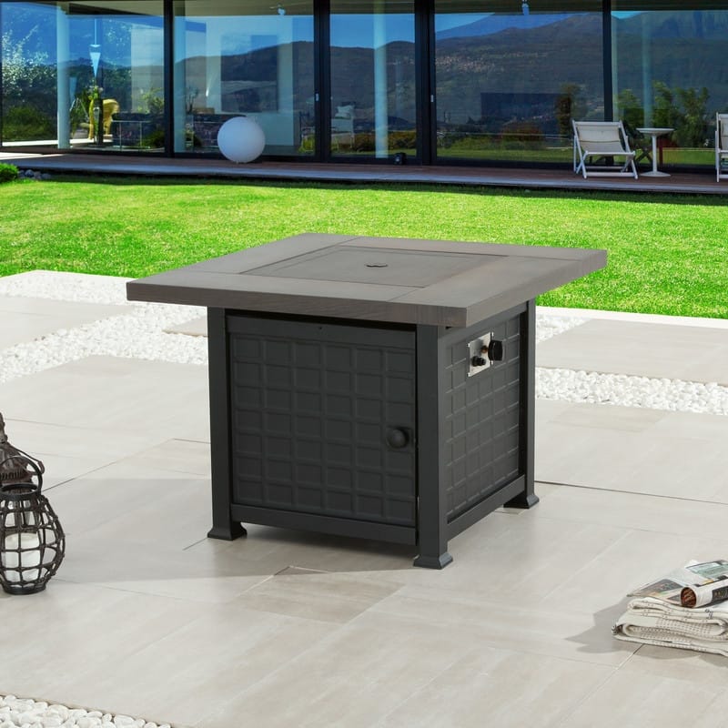 PATIO FESTIVAL 50000 BTU Propane Fire Pit Table with Lava Stone