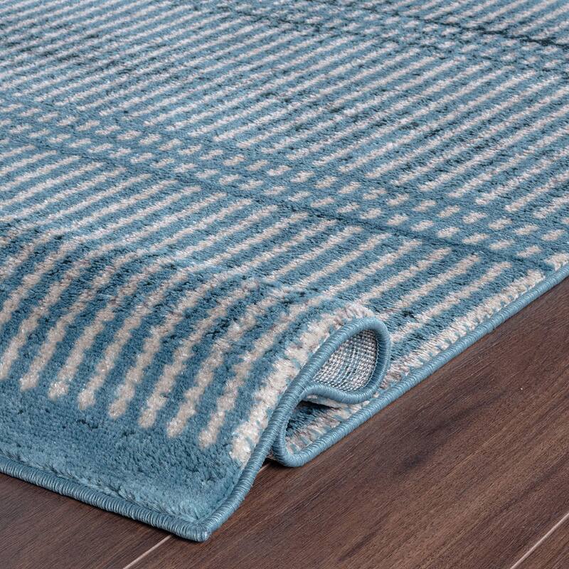 Contemporary Minimalistic Stripe LInes Area Rug