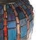 preview thumbnail 11 of 12, Pond Lily River of Goods Tiffany-Inspired Blue, Green and Pink Stained Glass 26-Inch Table Lamp - 10.75" x 10.75" x 26"