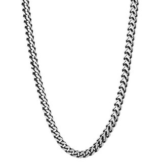 DG Men's 20" Silver Stainless Steel 3.5mm Cuban Curb.Mini Necklace Unisex.Box DG Men's 20" Silver Stainless Steel 3.5mm Cuban Curb.Mini Necklace Unisex.Box