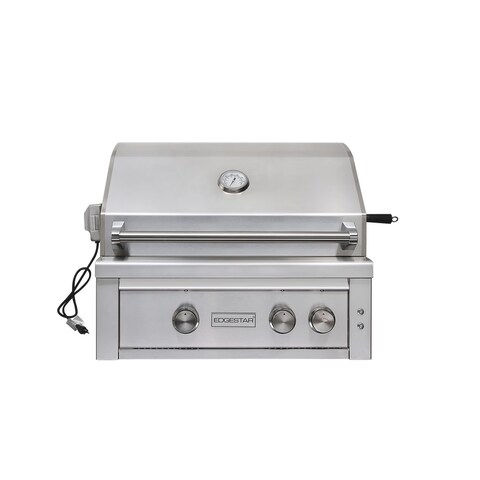 EdgeStar 60000 BTU 30 Inch Wide Natural Gas Built-In Grill with - Stainless Steel