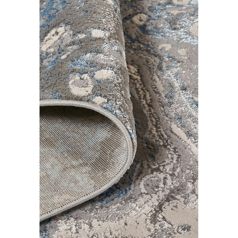 Aurelian Modern Metallic Oil Slick Area Rug