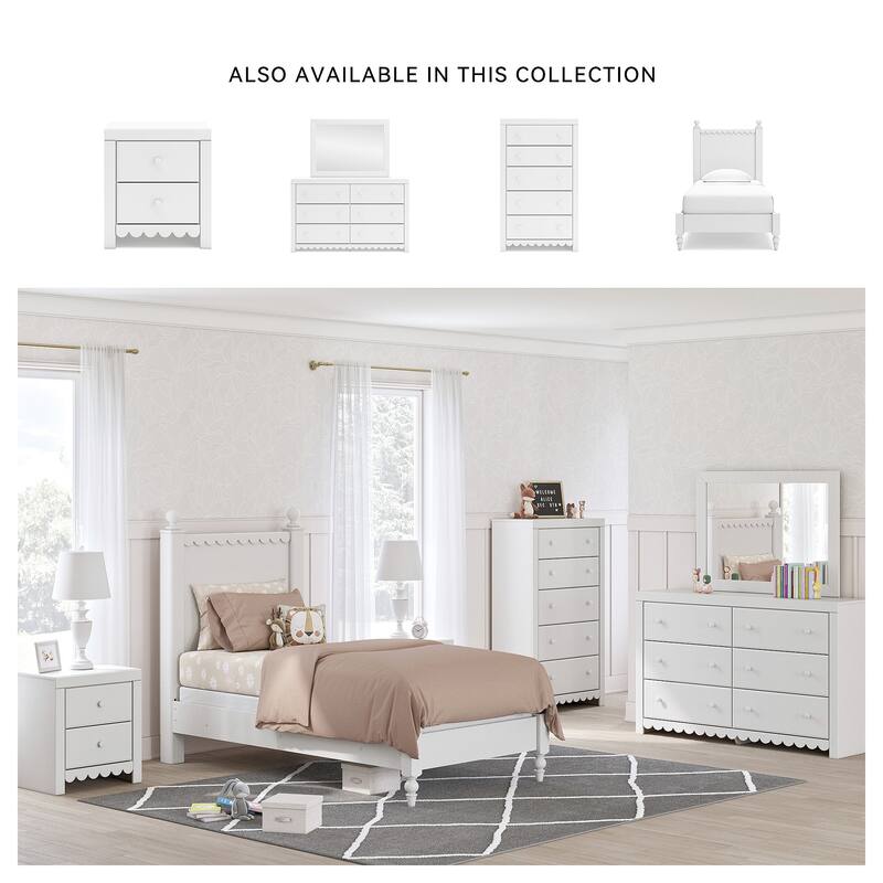 Signature Design by Ashley Mollviney White Dresser