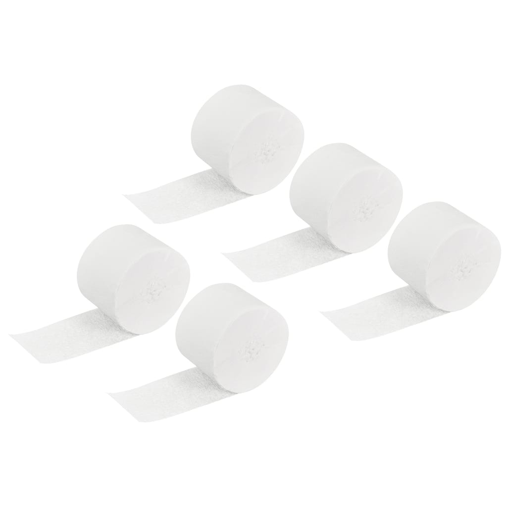 5pcs Crepe Paper Streamer Decoration 82ft Long 1.77 Inch Wide