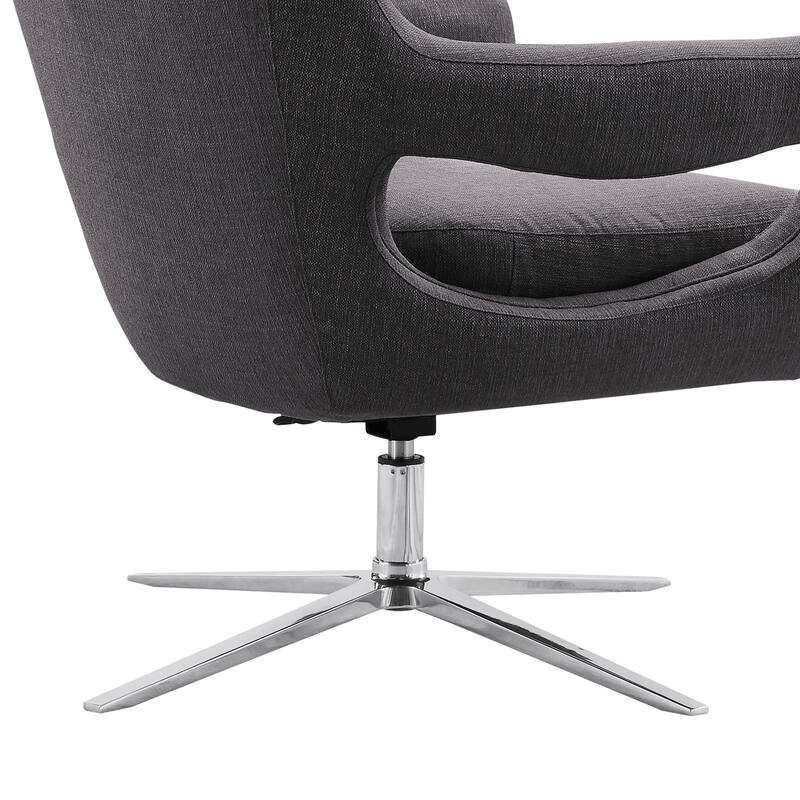 Armen Living Quinn Adjustable Swivel Accent Chair