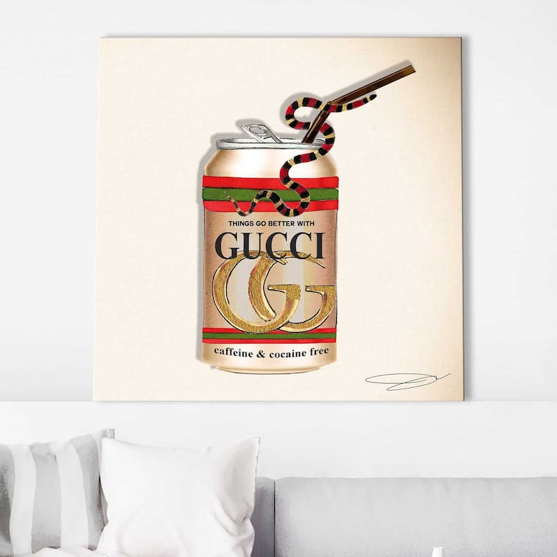 "Things Go Better With Gucci" by Jodi Print on Canvas