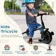 preview thumbnail 6 of 8, 3-Wheel Recreation Ride-On Toddler Tricycle With Bell - Black