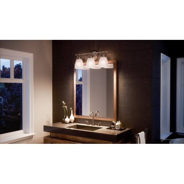 Luxury Industrial Bathroom Vanity Light 9 5 H X 21 5 W With Traditional Style Vintage Design Brushed Nickel Finish Overstock 19478053