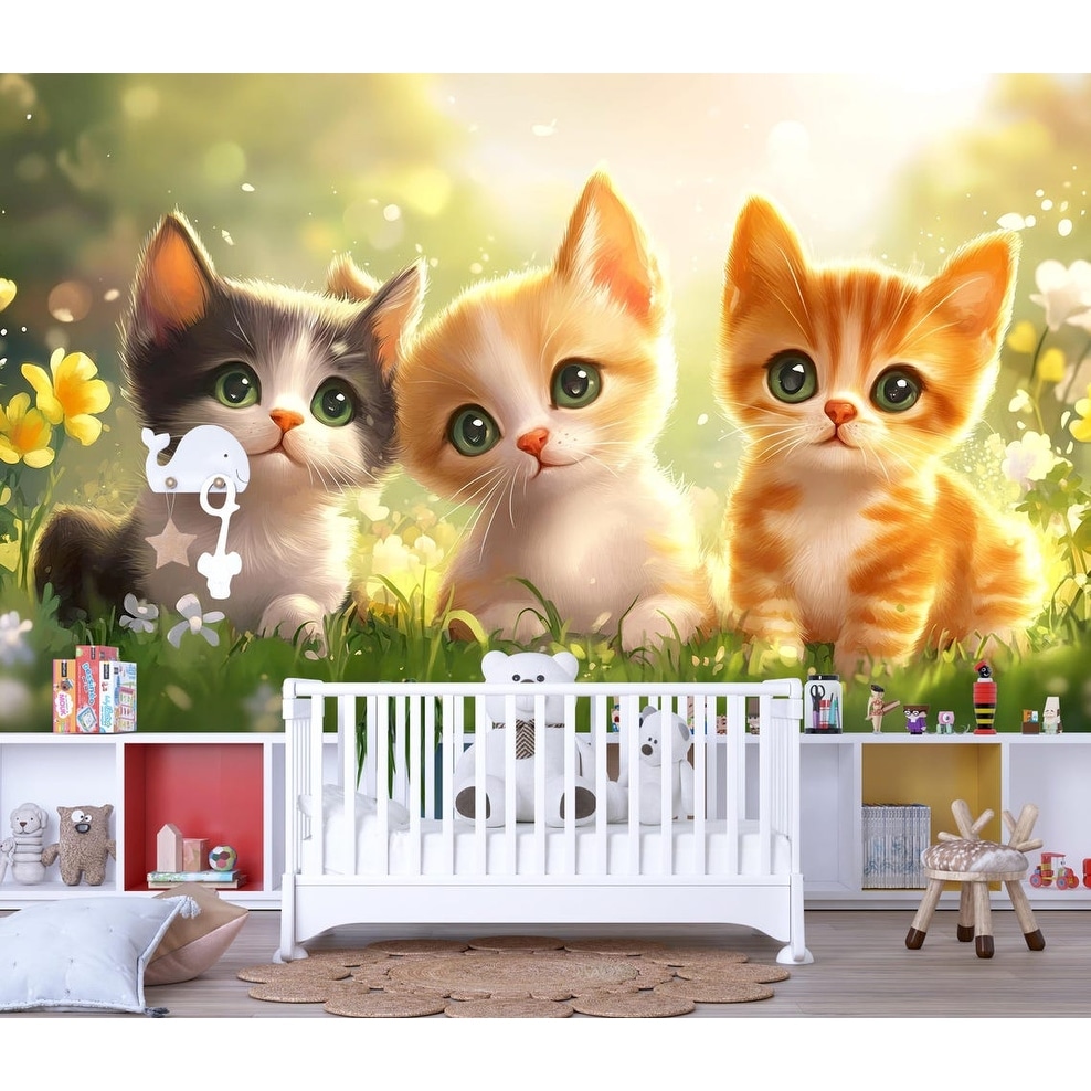 cat mural wallpaper