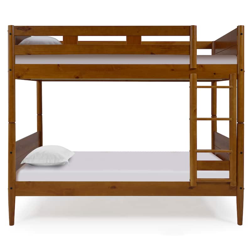 Mid Century Modern Bunk Bed Twin over Twin