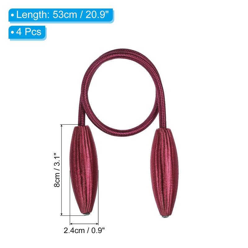 4Pcs Curtain Tiebacks Clips Decorative Window Drape Twist Tie Backs