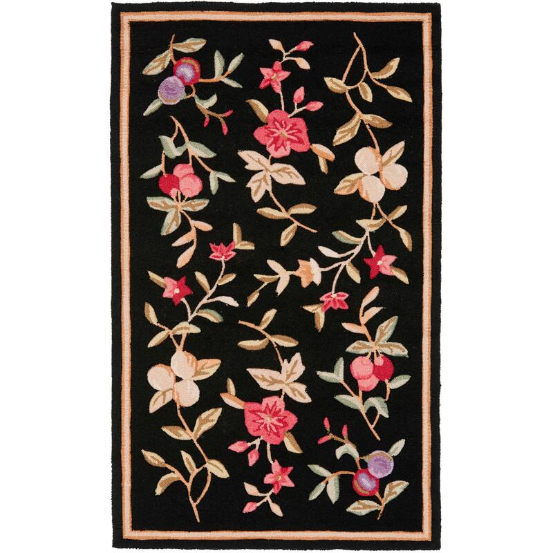 SAFAVIEH Handmade Easy Care Dedra Oriental Rug - 6' x 9' - Black - Rectangle