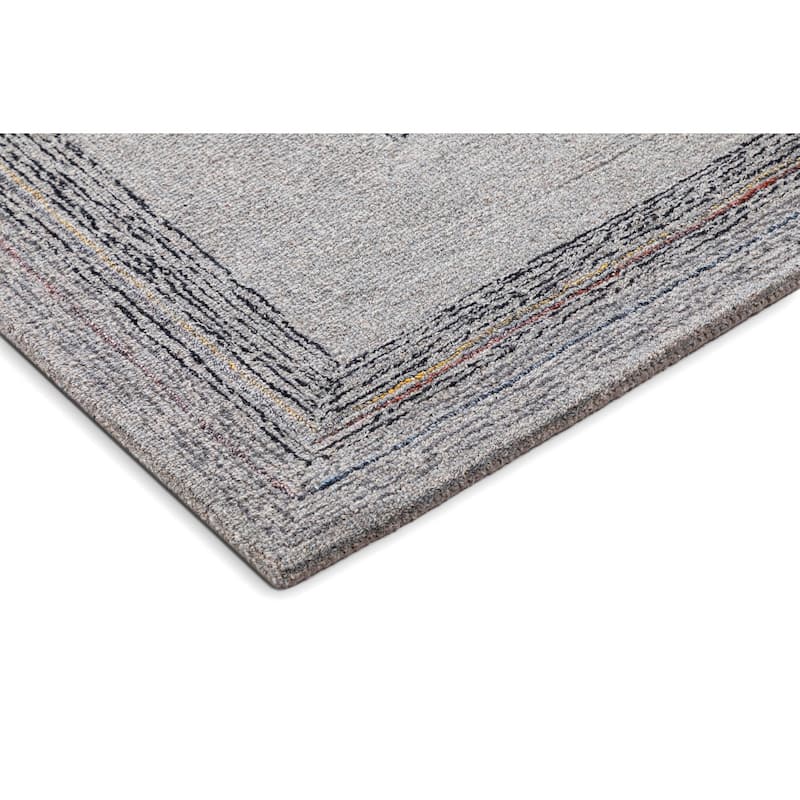 Terra by Obeetee Jaipur Boxes Gray Rug