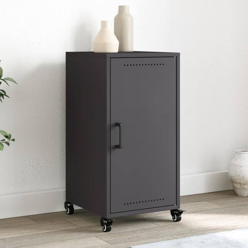 vidaXL Sideboard Storage Cupboard Living Room Furniture Cold-rolled Steel - 15.4 x 14.2 x 28.3