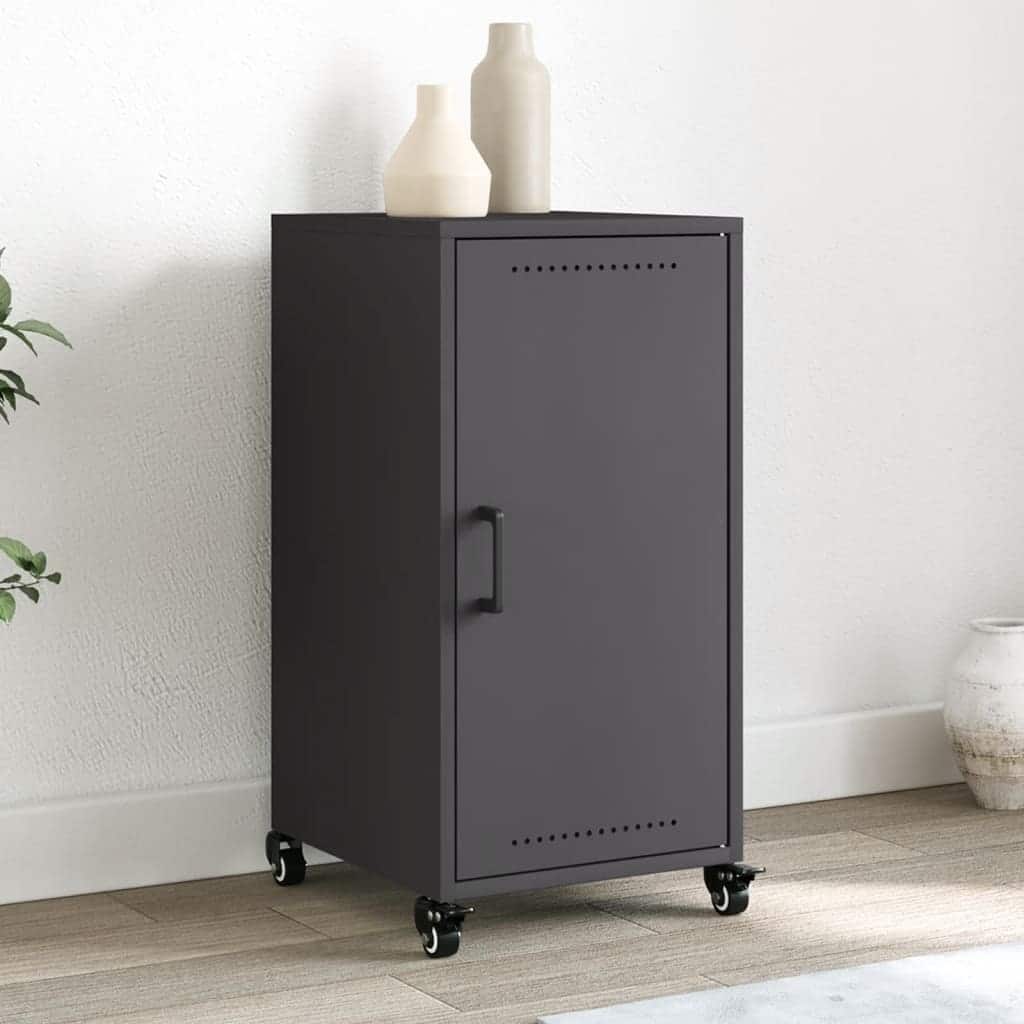 vidaXL Sideboard Storage Cupboard Living Room Furniture Cold-rolled Steel - 15.4 x 14.2 x 28.3