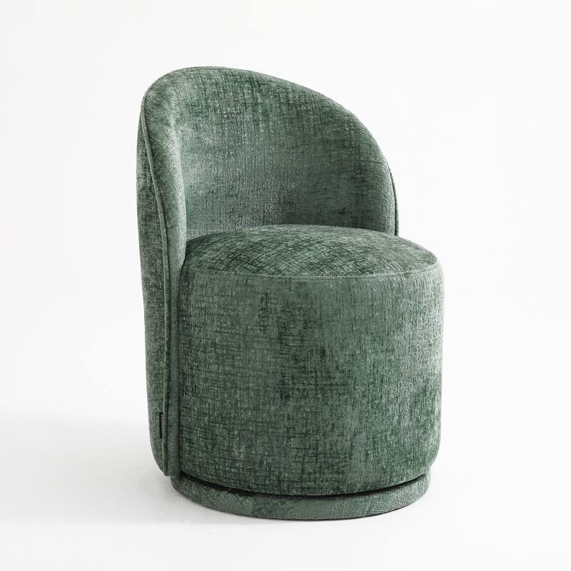 UIXE Modern Upholstered Swivel Armless Side Dining Chairs