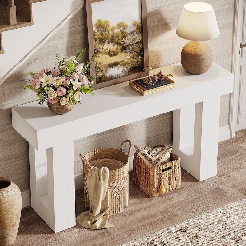 Wooden Console Table, Sofa Table for Behind Couch, Entryway, Hallway Living Room