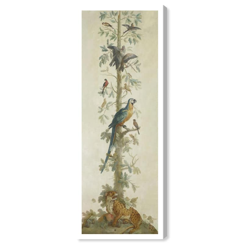 Leopard and Papagayo Panoramic Canvas by Art Remedy, Gallery Wrapped - 20" x 54"