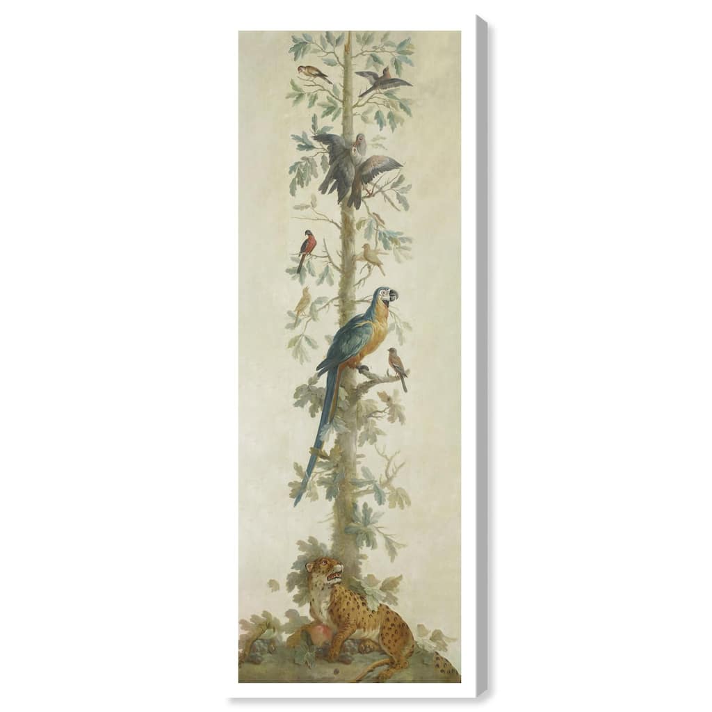 Leopard and Papagayo Panoramic Canvas by Art Remedy, Gallery Wrapped