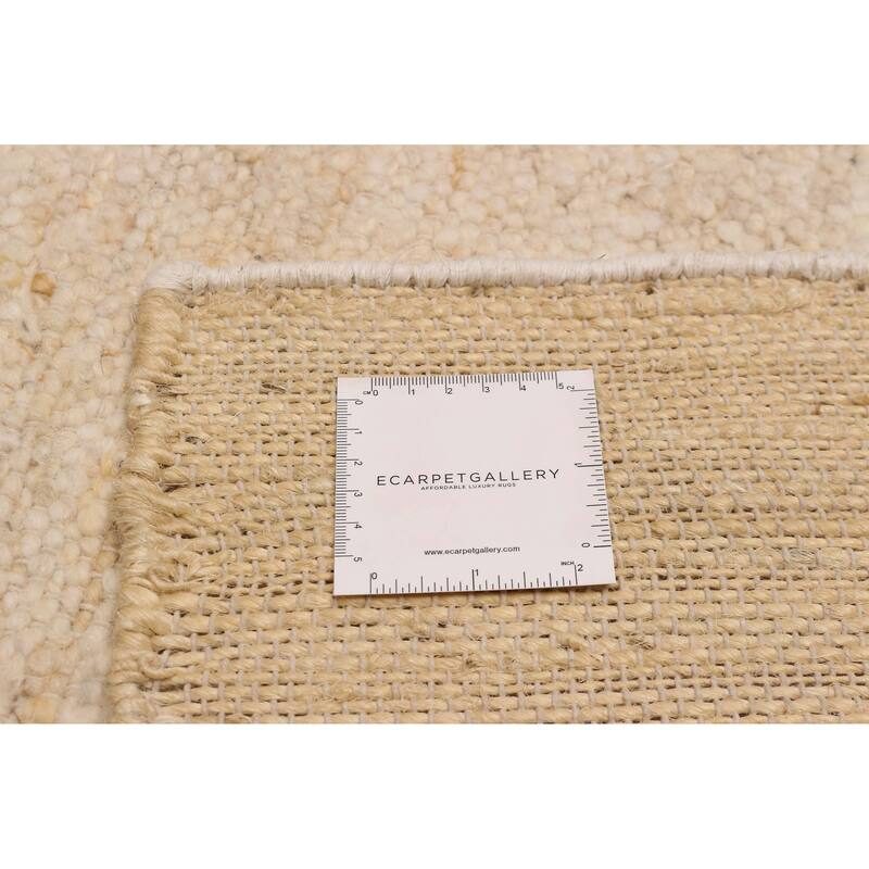 ECARPETGALLERY Hand Woven Zahara Cream Dhurrie
