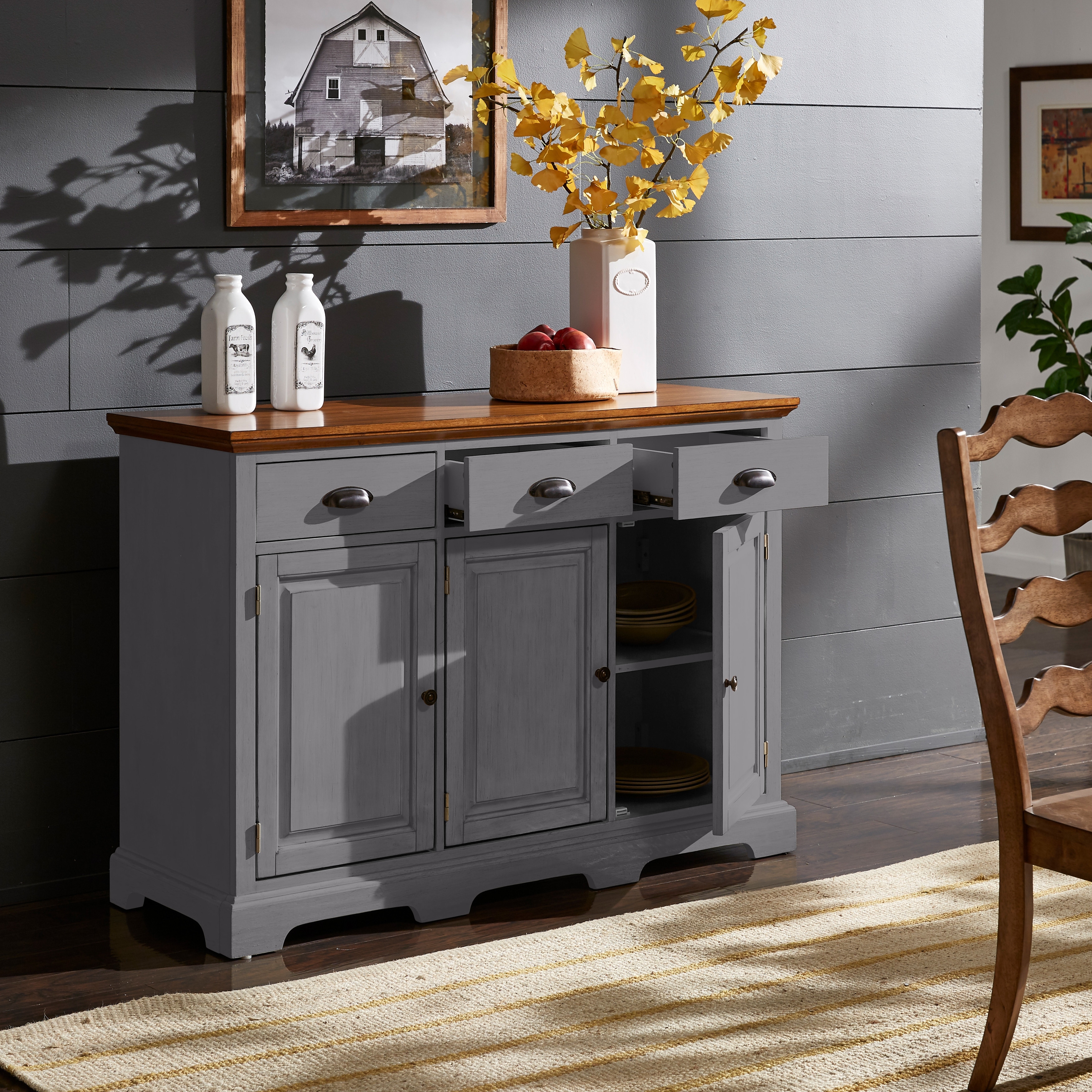 Eleanor Wood Cabinet Buffet Server by iNSPIRE Q Classic