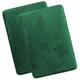 Clara Clark Ultra Soft Plush Bathroom Rug - Non-Slip, Velvet, Memory Foam Bath Mat - Set of 2 - Set of 2 20x32 - Hunter Green