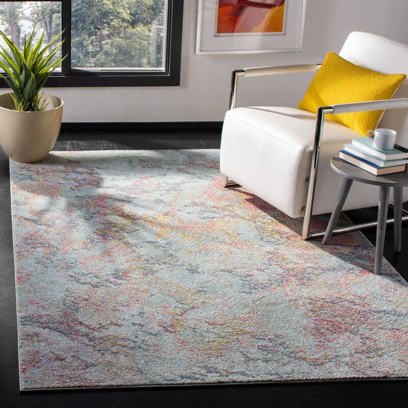 SAFAVIEH Prism Mareike Vintage Abstract Rug - 5'1" x 7'6" - Creme/Red