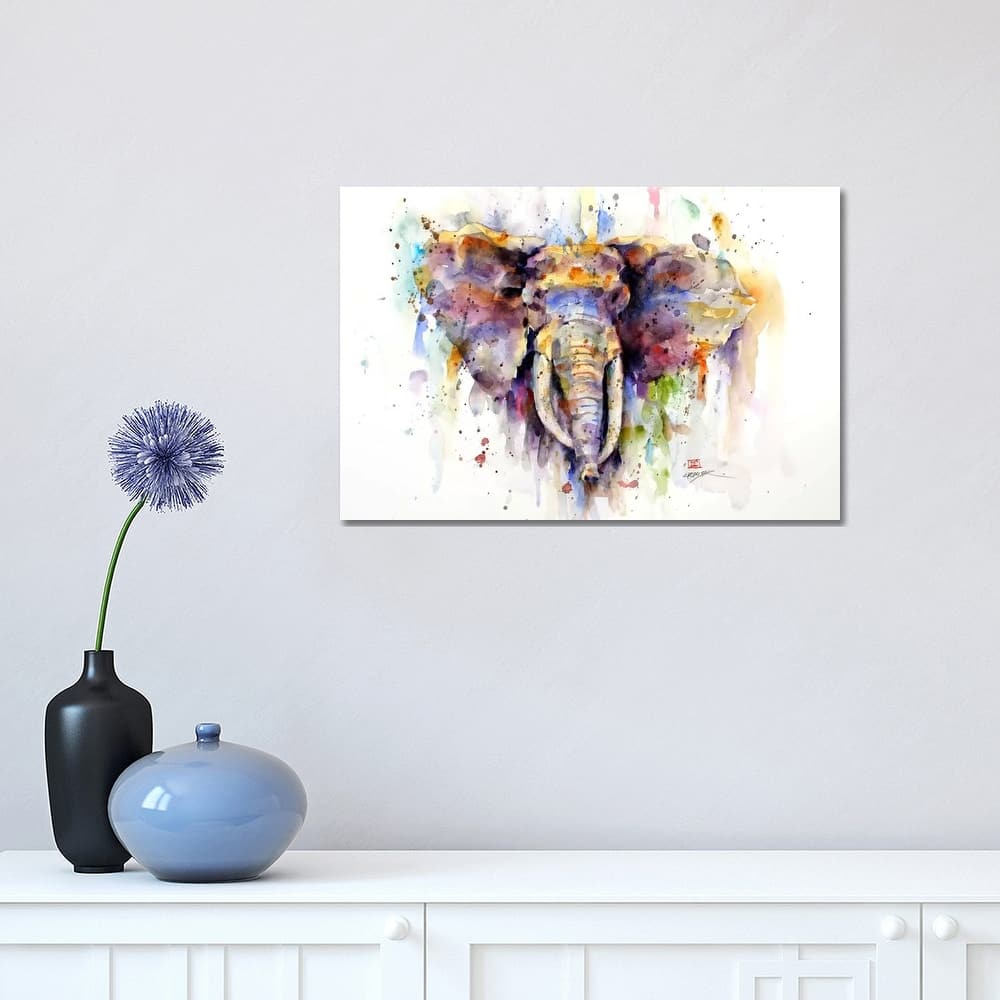 iCanvas "Elephant" by Dean Crouser Canvas Print