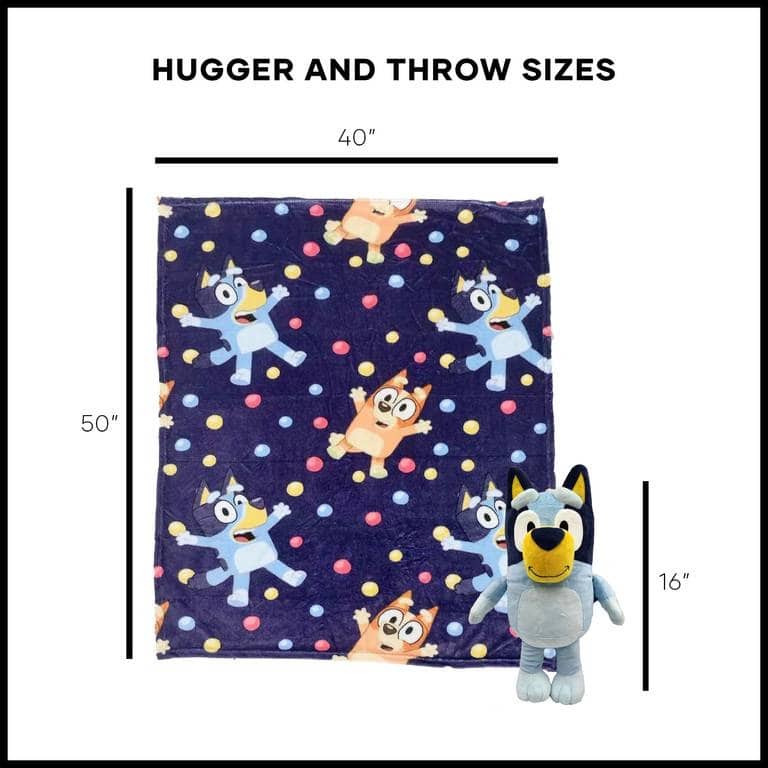 Bluey Hooray Silk Touch with Hugger