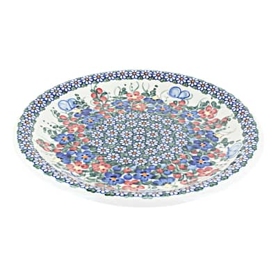 Blue Rose Polish Pottery Vena Dinner Plate